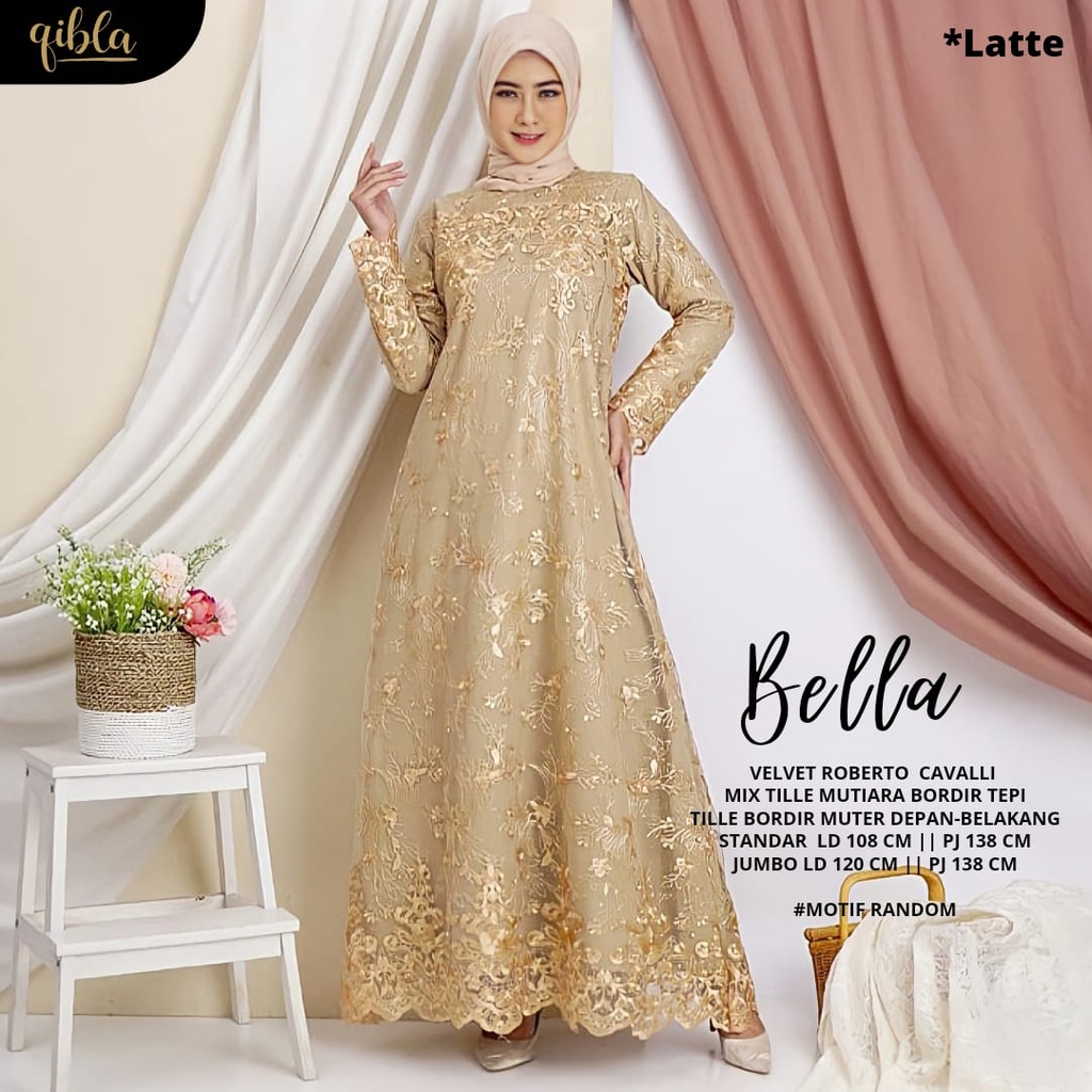 Bella Dress Gamis Broklat