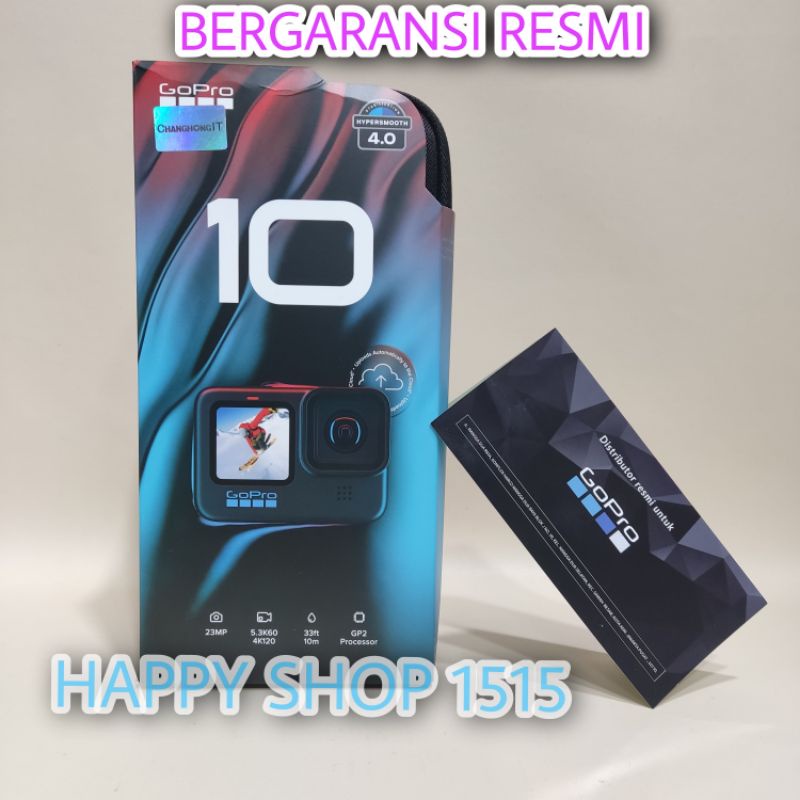 GOPRO HERO 10 BLACK ORIGINAL BERGARANSI RESMI TAM GOPRO HERO10 BLACK