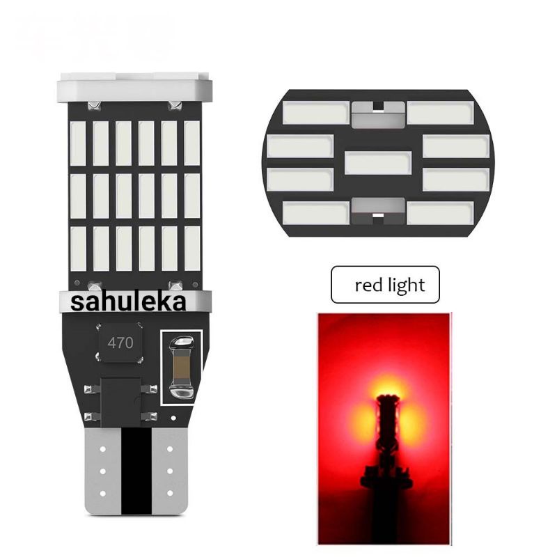 Lampu LED T10 T15 Untuk SEIN - SENJA 45smd 4014 Super Terang-Merah