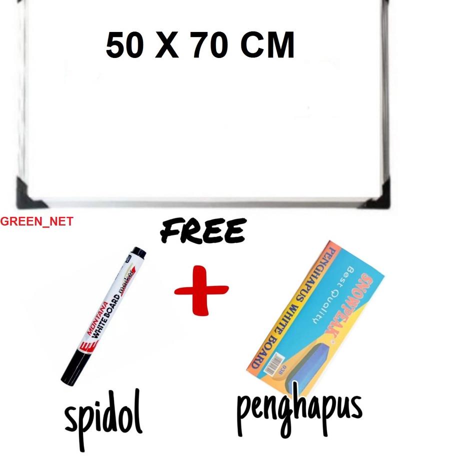 

Shopee 3.15✅ Papan Tulis Spidol dan Kapur Whiteboard / Blackboard Ukuran 50X70 (FREE SPIDOL DAN PENGHAPUS) #murah