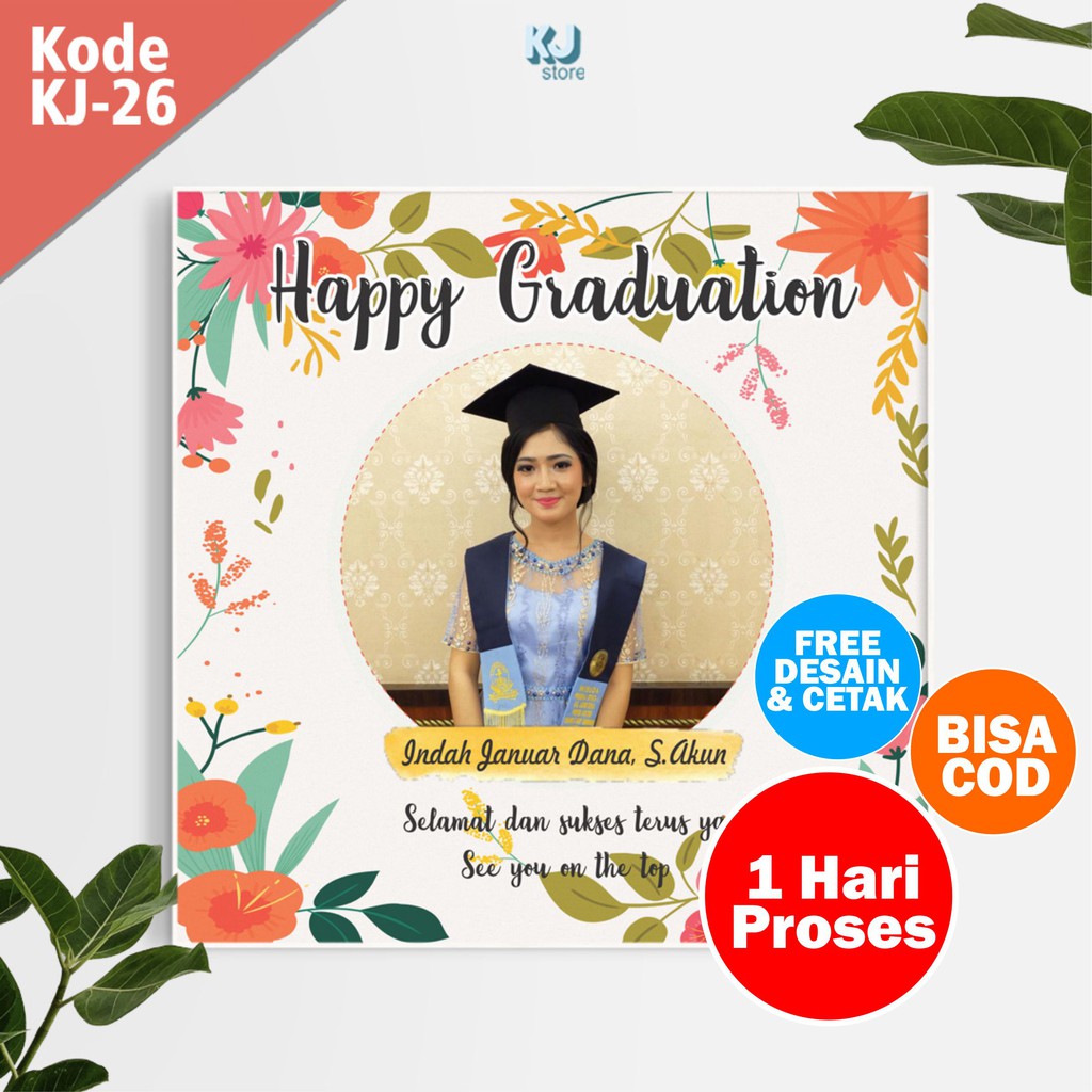 [Desain+Cetak Papan]Souvenir Wisuda Murah Ultah Hadiah Kado Anniversary