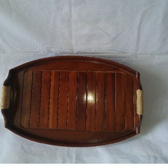 NAMPAN OVAL | NAMPAN OVAL KAYU JATI | NAMPAN OVAL KAYU FINISHING GLOSS NAMPAN KAYU ISTIMEWA