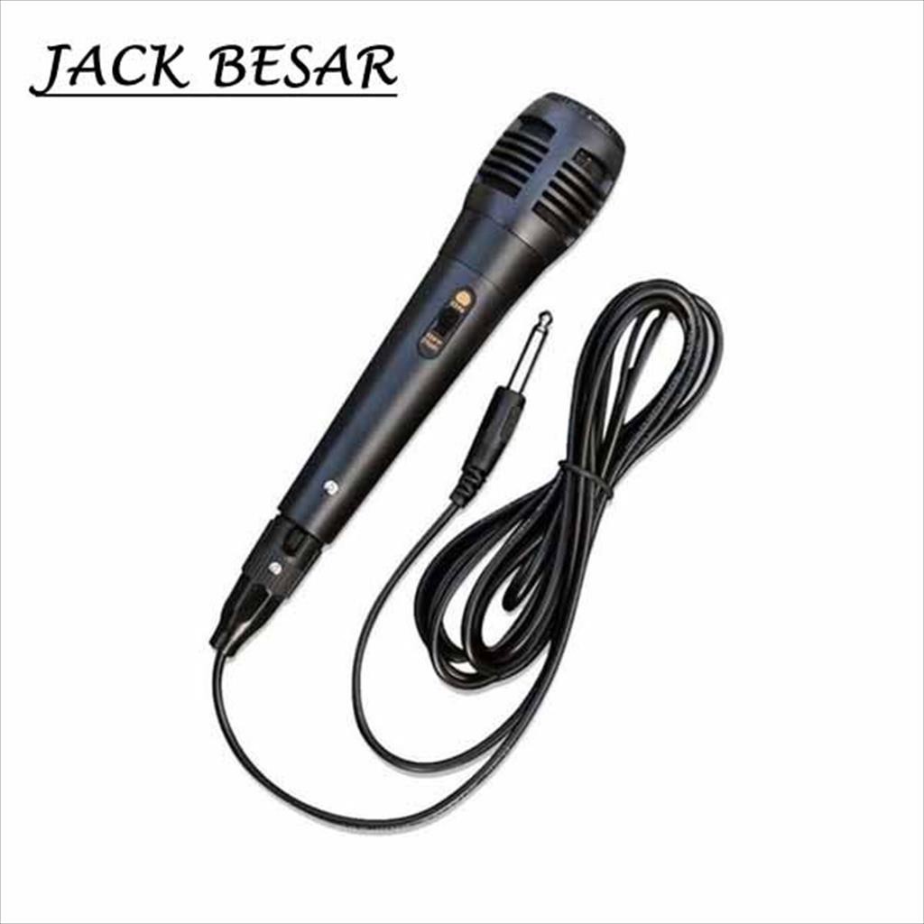 MIKROFON KABEL KARAOKE SPEAKER MIC PIDATO JACK 3.5MM MIC COLOKAN BESAR COLOKAN KECIL MICROPHON DYNAMIC MIC JACK BESAR ATAU KECIL