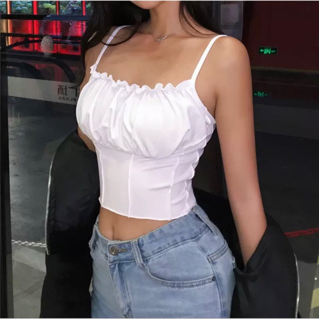 Crop top tank top egirl sexy tumblr