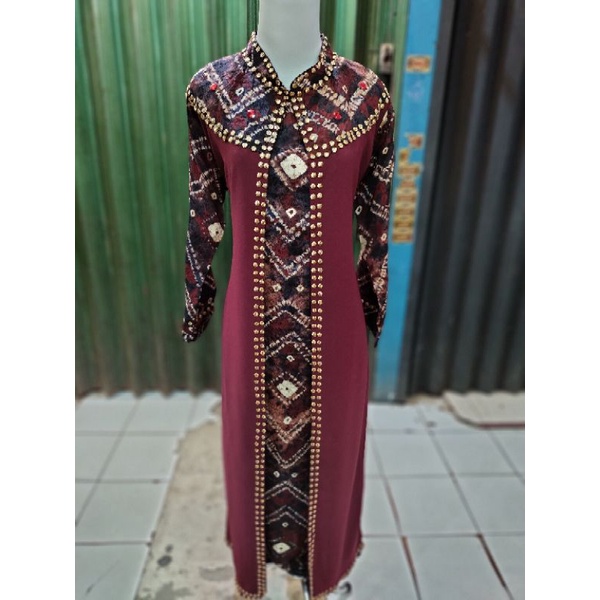 dress jumputan khas palembang