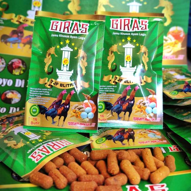 JAMU GIRAS AYAM ADUAN AYAM BANGKOK JAMU HERBAL DOPING AYAM  JAMU AYAM SAKIT KUNING JAMU GIRAS