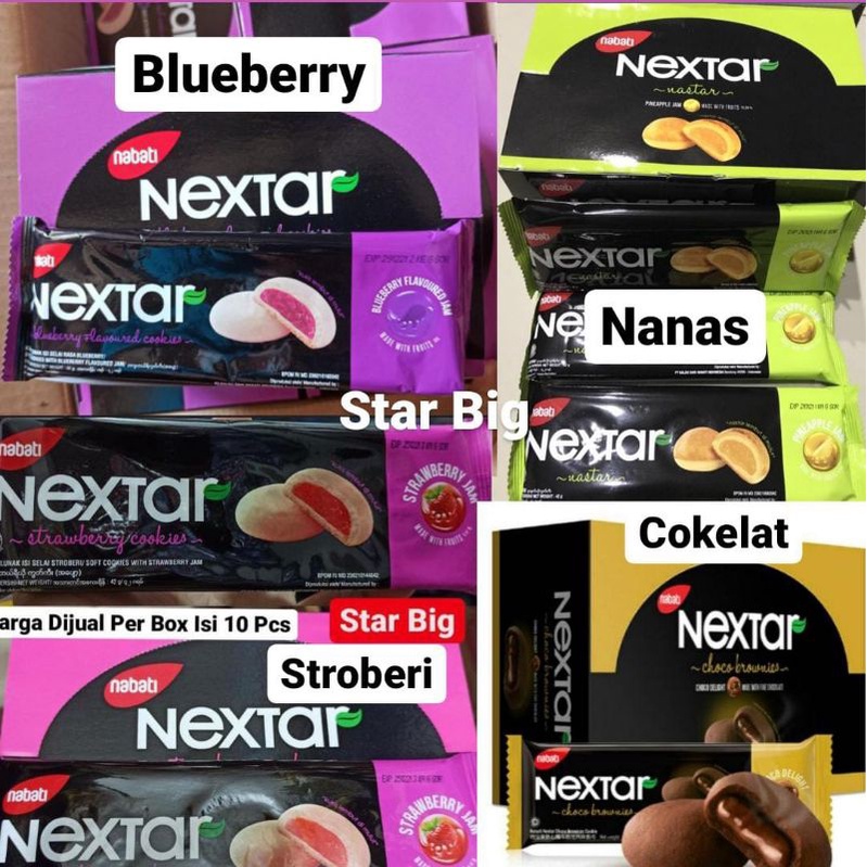 

Nextar Kukis Cookies Nabati Brownies Nanas Cokelat Stroberi Blueberry