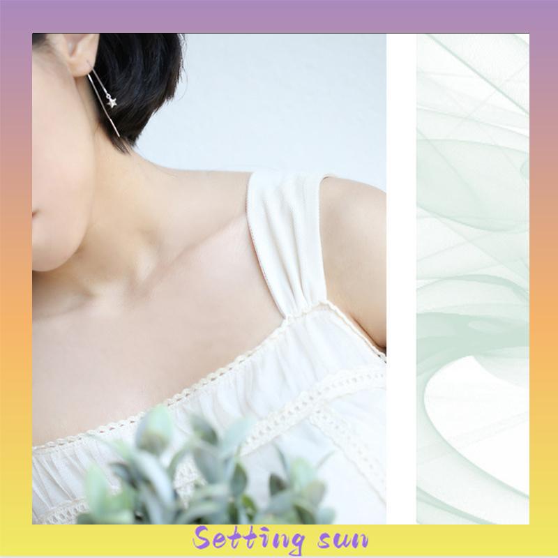 2Pcs Anting Korea Wanita Panjang Model Tusuk Tindik Rantai Rumbai Earring Perhiasan Fashion TN