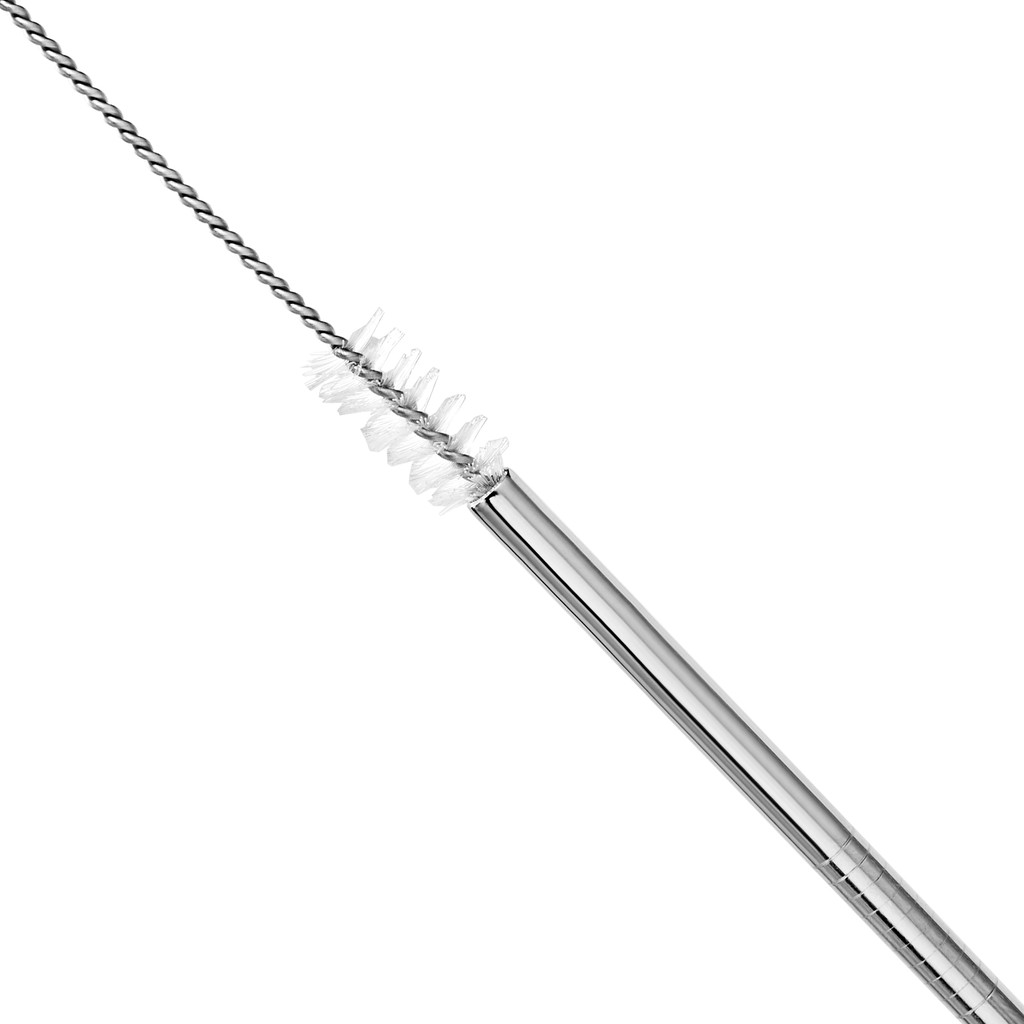 Stainless steel straw brush / sikat sedotan stainless / 21.5cm