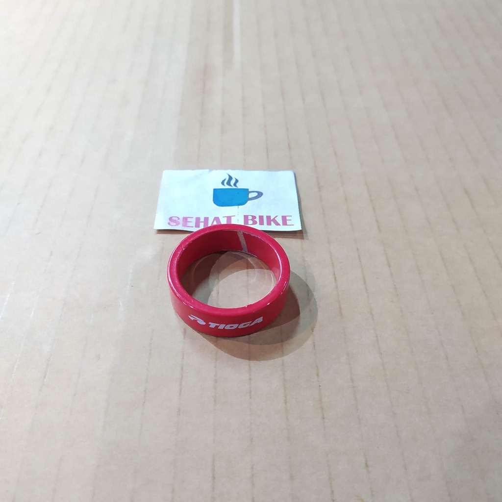 Ring Sepeda Spacer Tioga Red 10mm Original