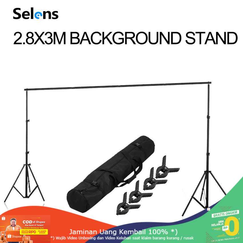 (BISA COD) RVOSTR STUDIO Tripod T-Shaped Bracket Backdrop Studio 280x300cm - DD-112