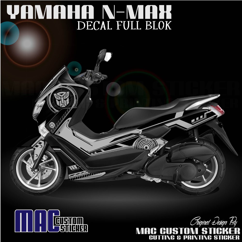 STIKER MURAH STICKER DECAL NMAX FULL BLOK - TRANSFORMER