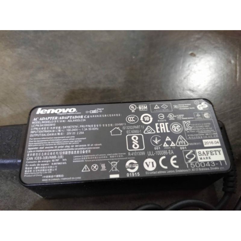 Charger adaptor laptop lenovo g40 30 45 70 80 ideapad 300 14 ibr 300s 11 ibr thinkpad