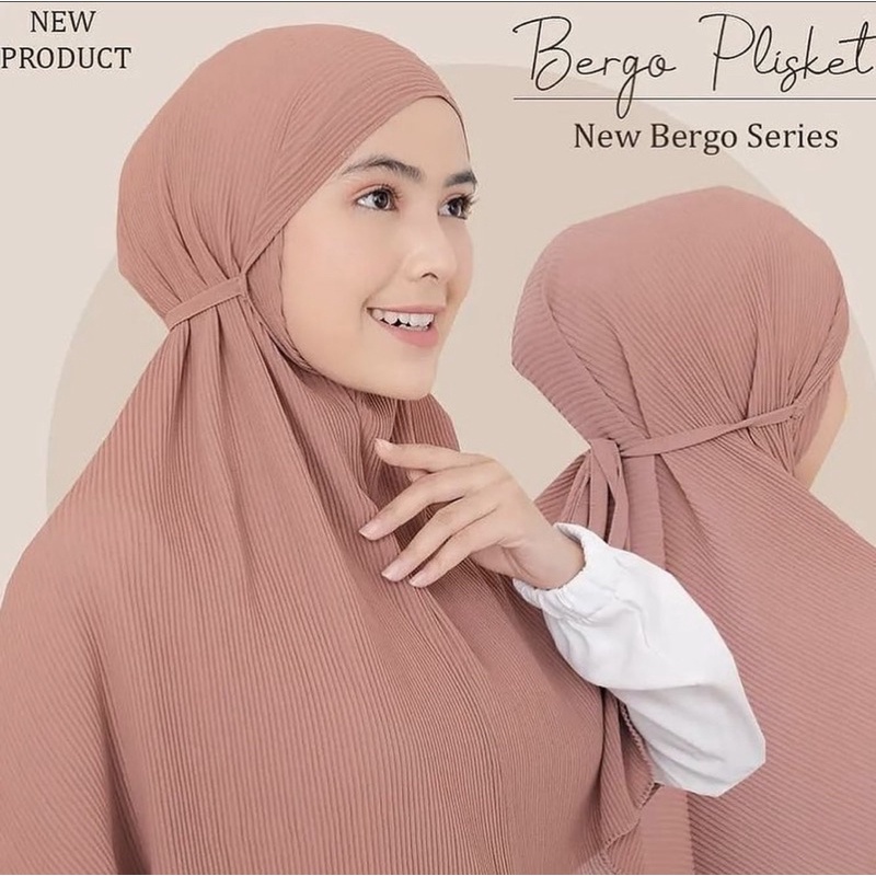 HIJAB INSTAN BERGO MARYAM CERUTY BABYDOLL PREMIUM TALI FULL PLISKET/BERGO PLISKET FULL / BERGO MARYA