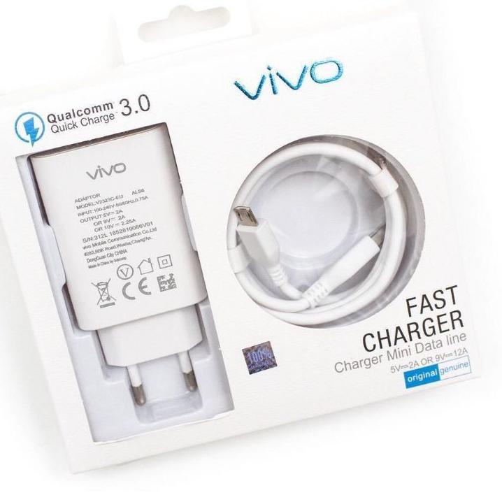 Terbaik Casan Vivo Z1 Pro Micro Qualcomm Charger Vivo Z1Pro Micro Fast Charging Quick 3.0 1usb