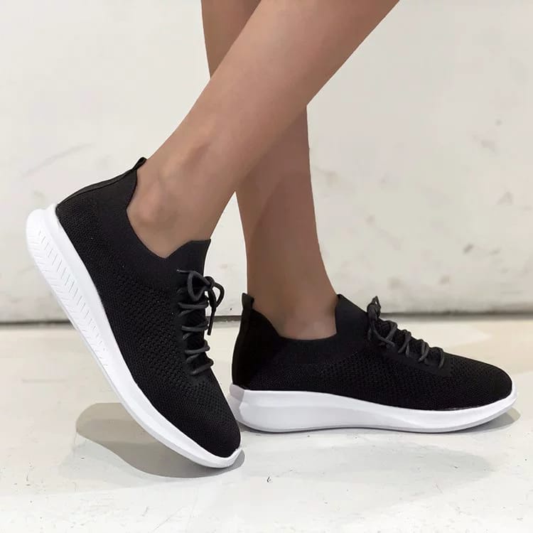 ☀ Sunly ☀ S004 Sepatu Premium Sneakers Wanita Korea Import Fashion Polos Sport Olah Raga Jogging Gym