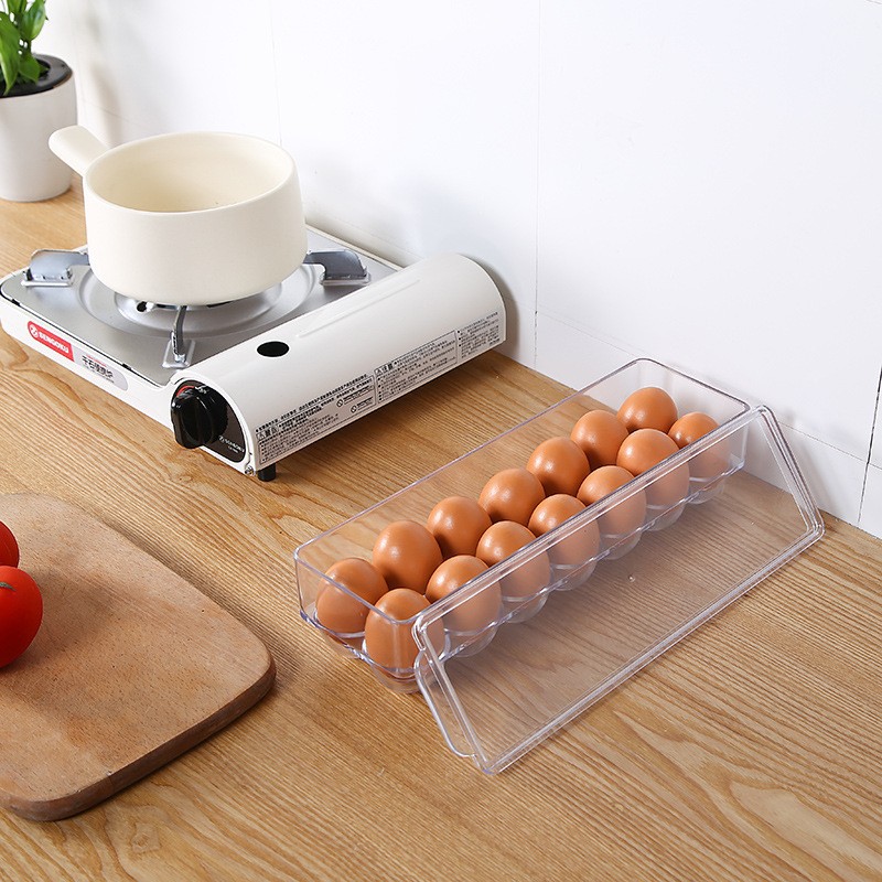 Mega_1688 Kotak Penyimpanan Telur bening Egg Shelf organizer Box telur MG949