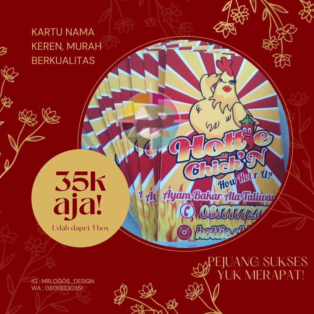 

Kartu nama per box isi 100 lembar