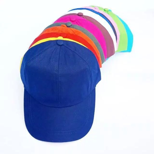 Topi Baseball Polos Bahan Katun Tebal Aneka Warna