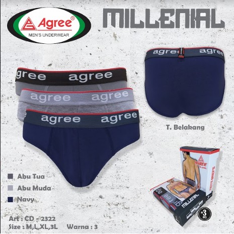 CELANA DALAM PRIA | MEN UNDERWEAR | CD PRIA MURAH | CD PRIA AGREE 2322 CELANA DALAM PRIA BERKUALITAS