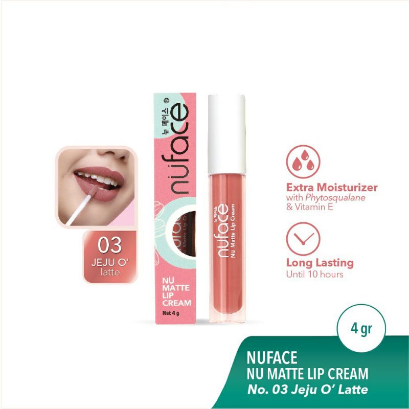 Nuface nu matte lip cream