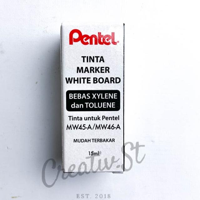 

✭ Tinta Spidol Papan Tulis / Refill Ink Pentel White Board Marker - Hitam ❋