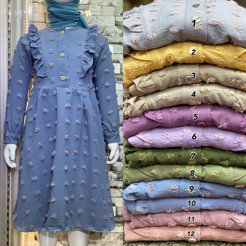 Olivia MJ Celine Kids M-XXL Gamis anak Premium Dress anak