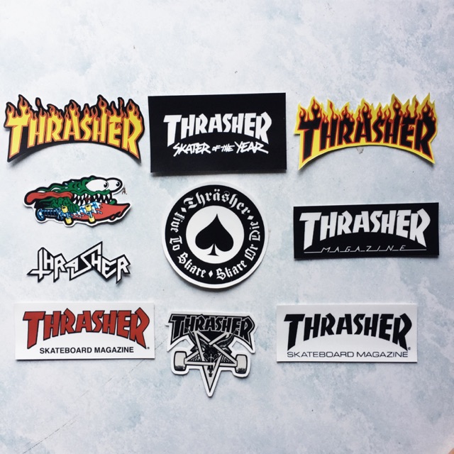 Sticker Stiker Brand Skate Trasher Shopee Indonesia