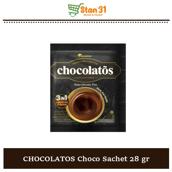 

Chocolatos Chocolate Drink Sachet 28gr