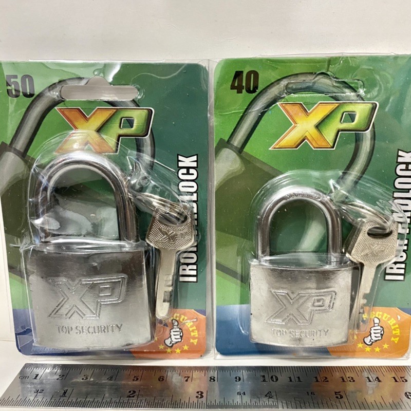 Gembok XP IRON PADLOCK 30 - 30L - 40 - 50 - 60 - 60L / Gembok Silver XP Tool / Gembok Baja Chrom