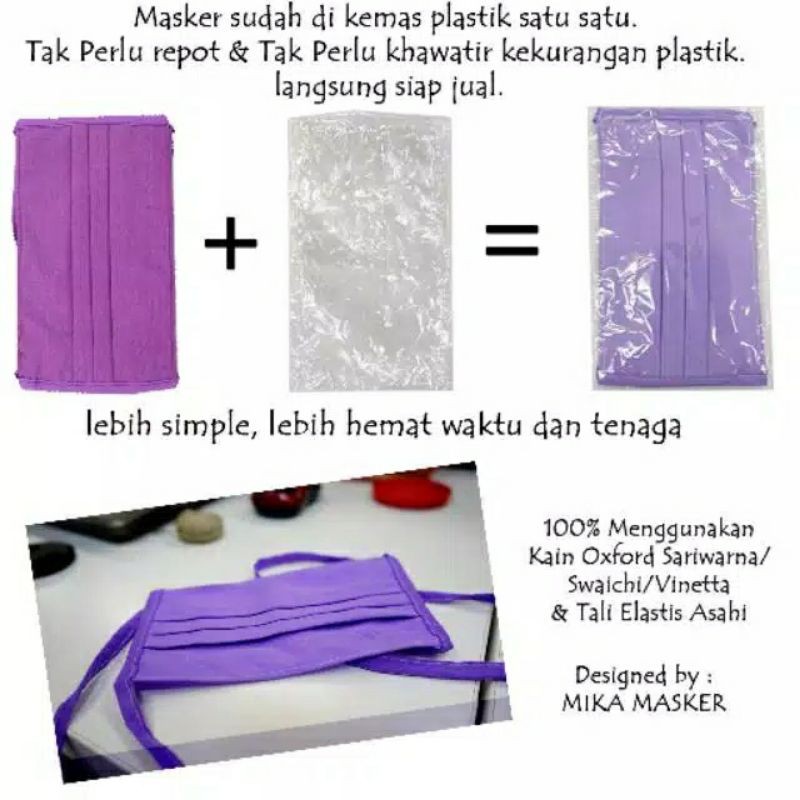 Masker Kain Polos Oxford Part 2 Tali Sambung Earloop Headloop Grade A Premium Quality Shopee Indonesia