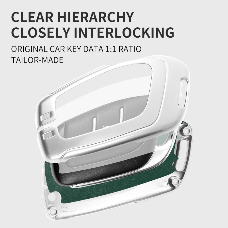 Case Kunci Mobil Bahan Kulit Zinc Alloy Silikon Bening Untuk MG6 Mg ZS Hsezs MG5 GT HS GS