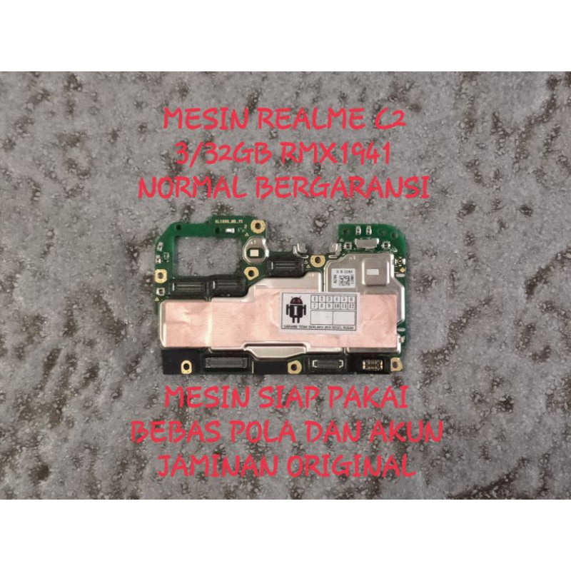 Mesin realme c2 normal tested ram 3/32 mesin realme c2 normal mesin rmx1941 normal mesin c2