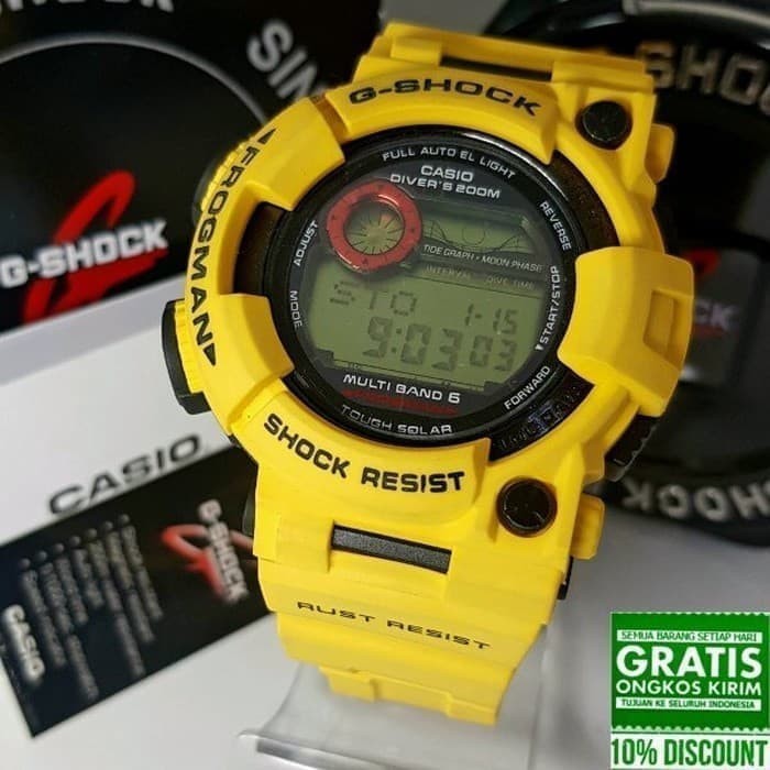harga g shock frogman kuning