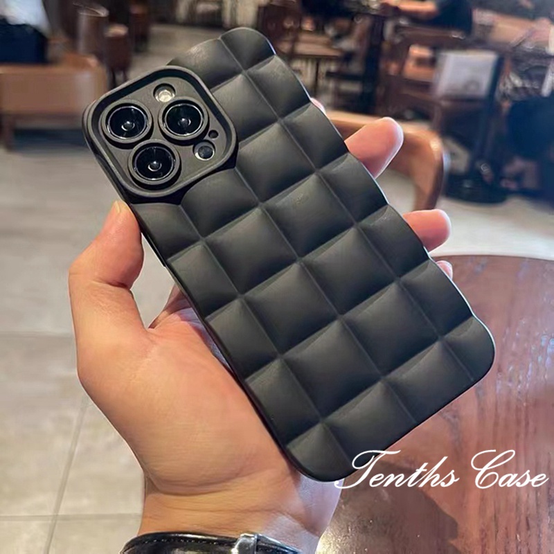 IPhone 13 12 11 Pro Max SE 2020 X Xr Xs Max 8 7 Plus Soft Case Pelindung Warna Hitam Gaya Retro Klasik Untuk