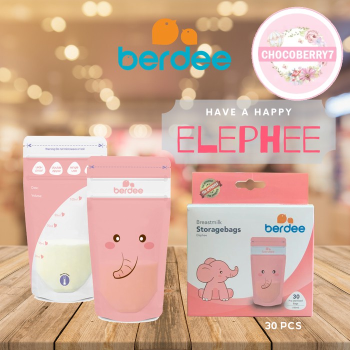 Berdee Breast Milk Storage Bags 150ml Kantung Kantong ASI 150 ml isi 30 Bags