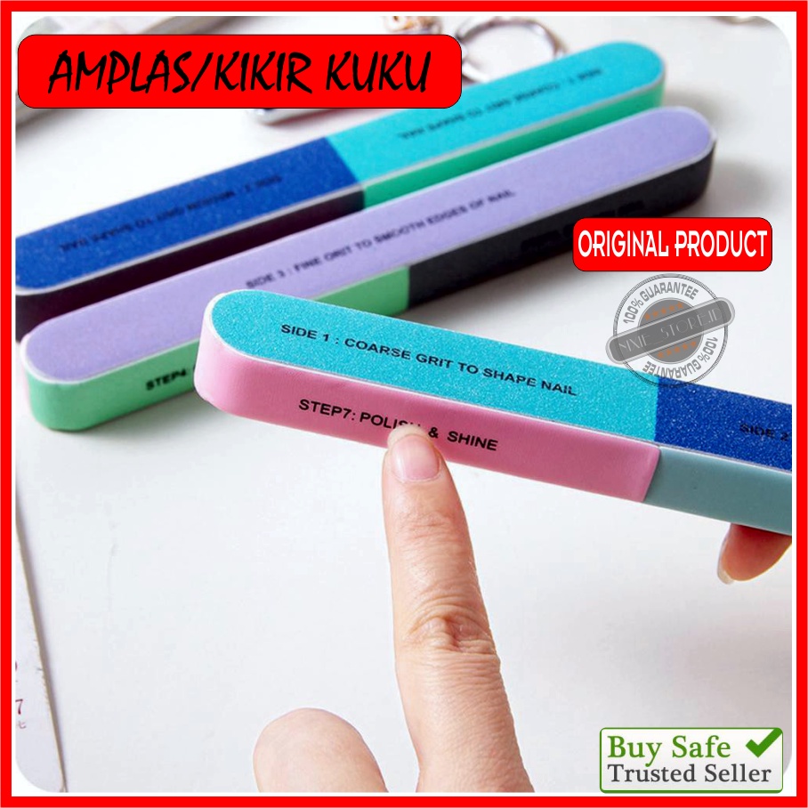 KIKIR KUKU MANICURE PEDICURE NAIL ART BUFFUR AMPLAS PENGKILAT KUKU 7 in 1 SIMPLE BAGUS MURAH