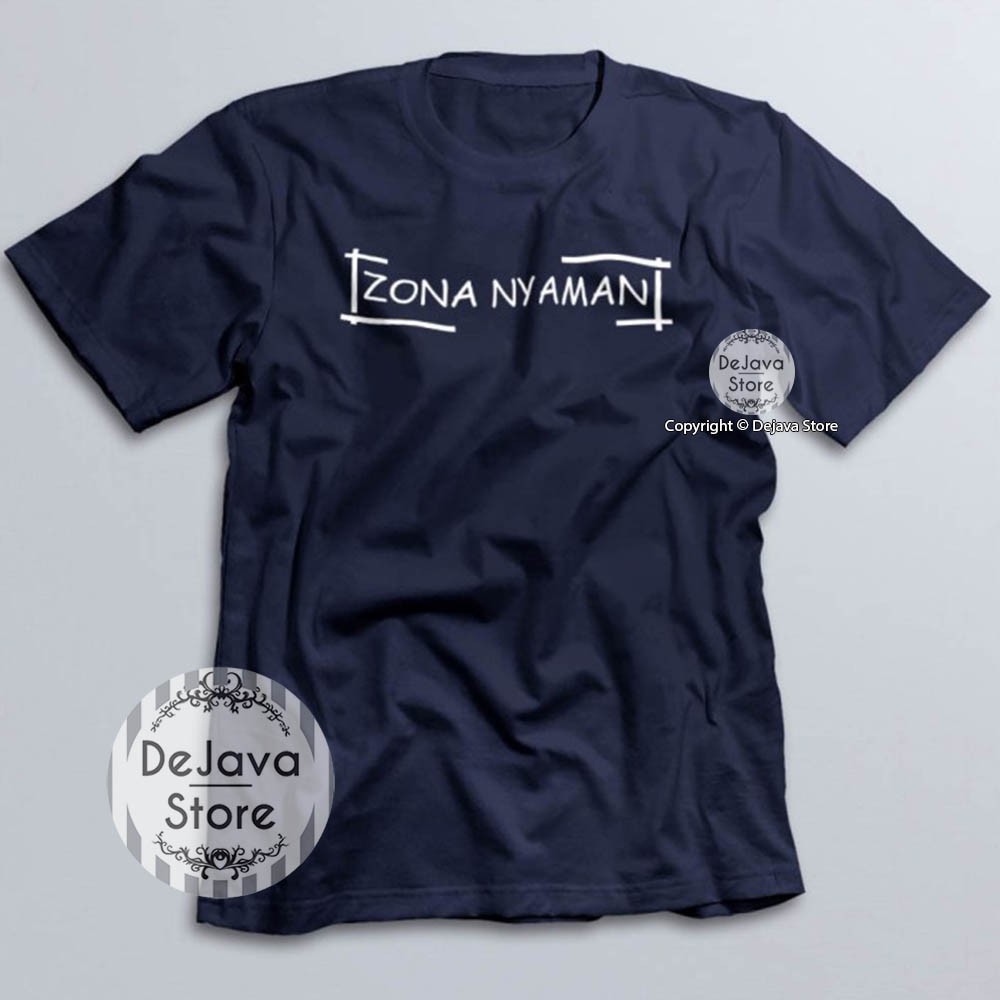 Kaos Tshirt Distro FourTwnty 420 Zona Nyaman Baju Pakaian Band Indie Musik | 377-NAVY