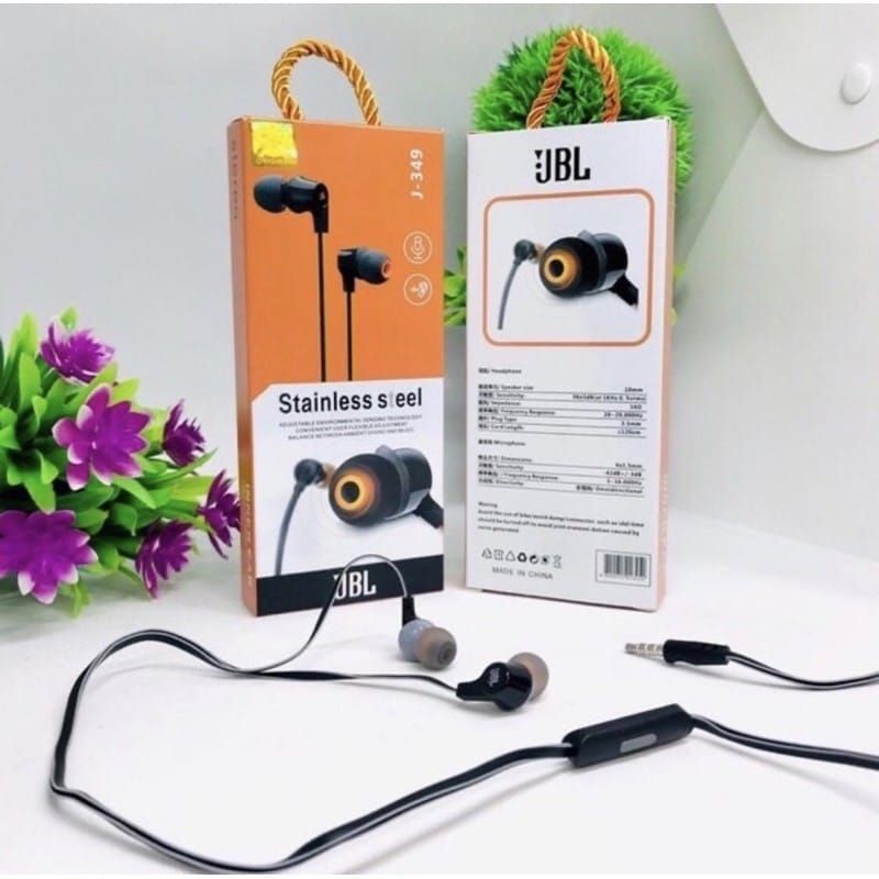 Headset J J349 Handsfree Earphone J J349 Stainless Steel