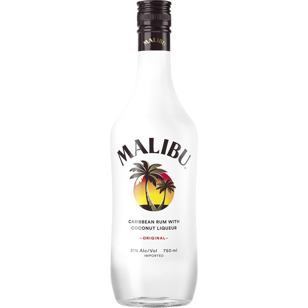 Malibu Carribean Rum With Coconut Shopee Indonesia