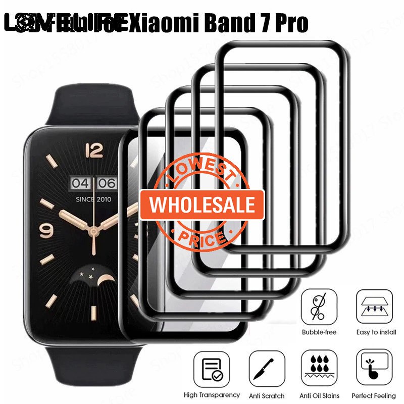 [Harga Grosir]Pelindung Layar Tempered Glass 20D Curved HD Anti Gores / Sidik Jari Untuk Xiaomi Mi Band 7 Pro