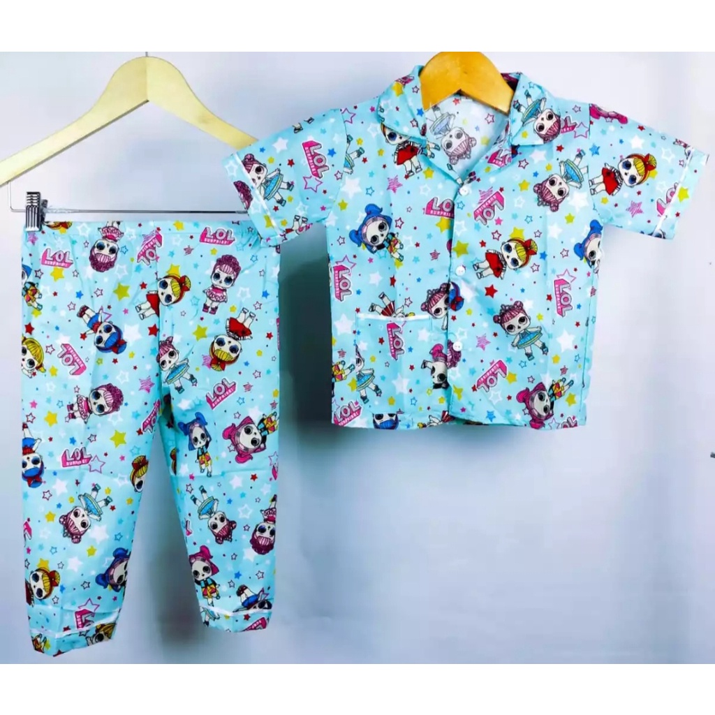 BAJU TIDUR ANAK/ PIYAMA KARAKTER ANAK /PAKAIAN TIDUR ANAK PEREMPUAN