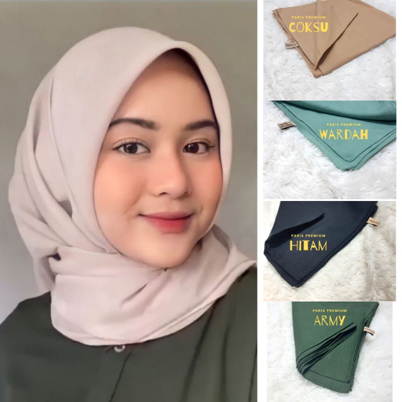 SegiEmpat Paris Premium Kerudung Anti Lepek