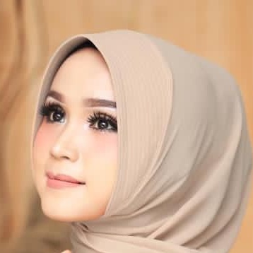 Jilbab Khimar Daily Basic Ori Flow-CREAM