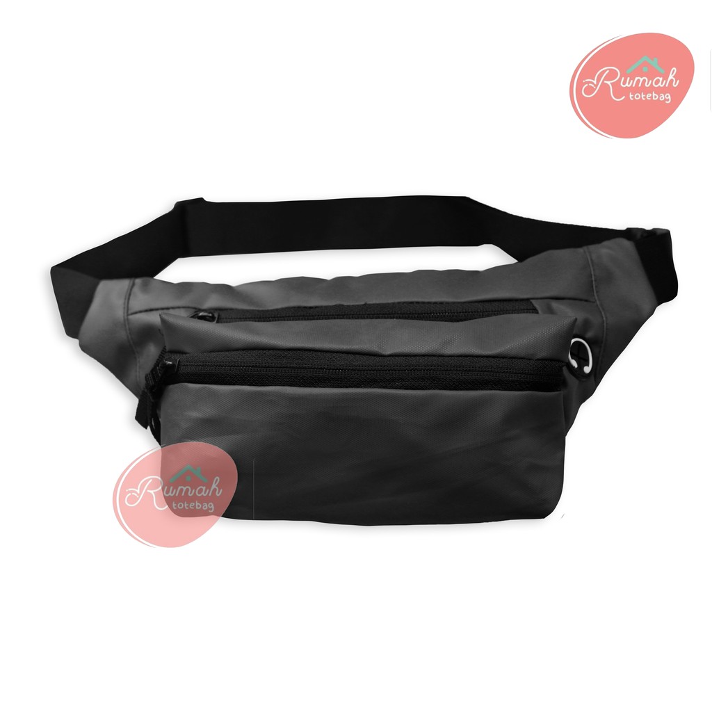 Tas Pria WATERPROOF slingbag waistbag casual anti air pria wanita