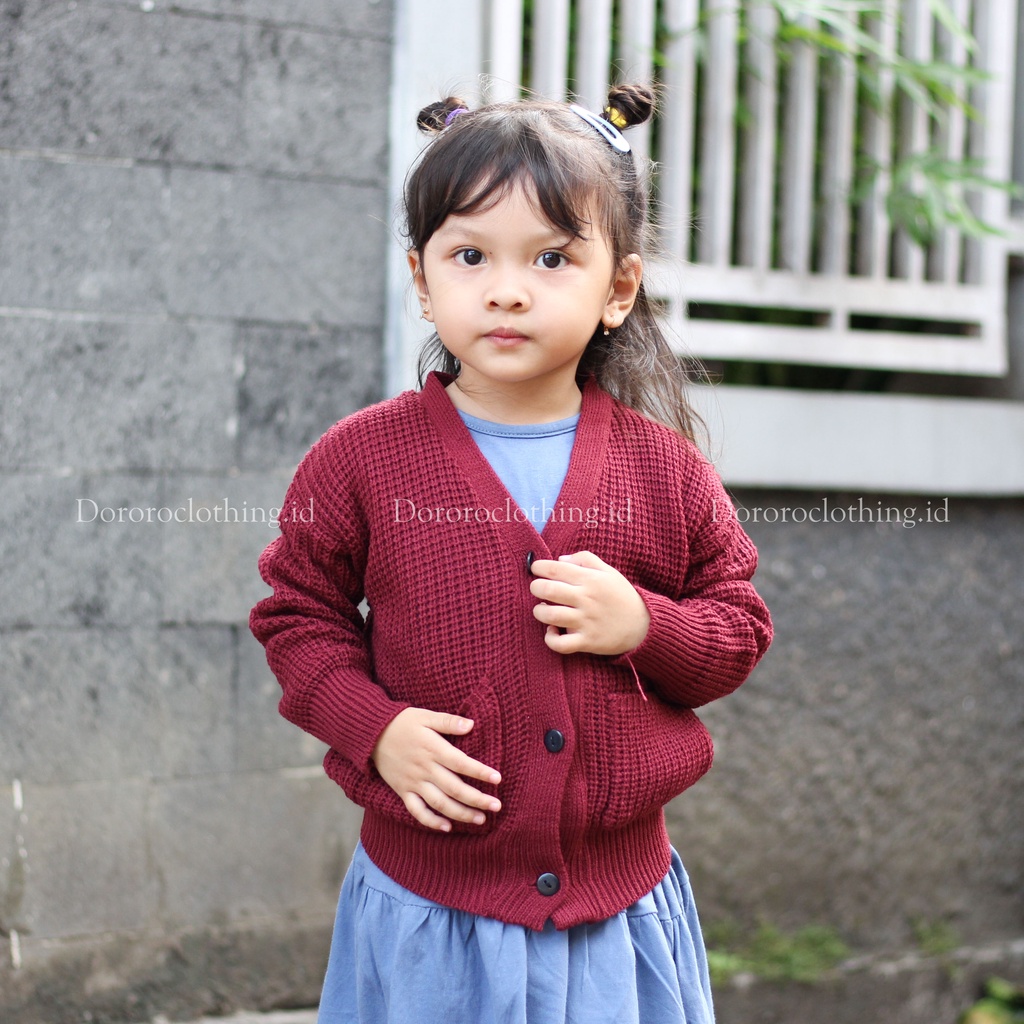 Cardigan Rajut Anak / Kardigan Anak Oversize Usia 2-5 tahun / Cardigan Anggit Anak