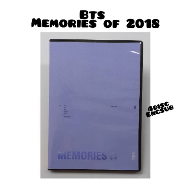 DVD KPOP BTS MEMORIES OF 2018 / DCO