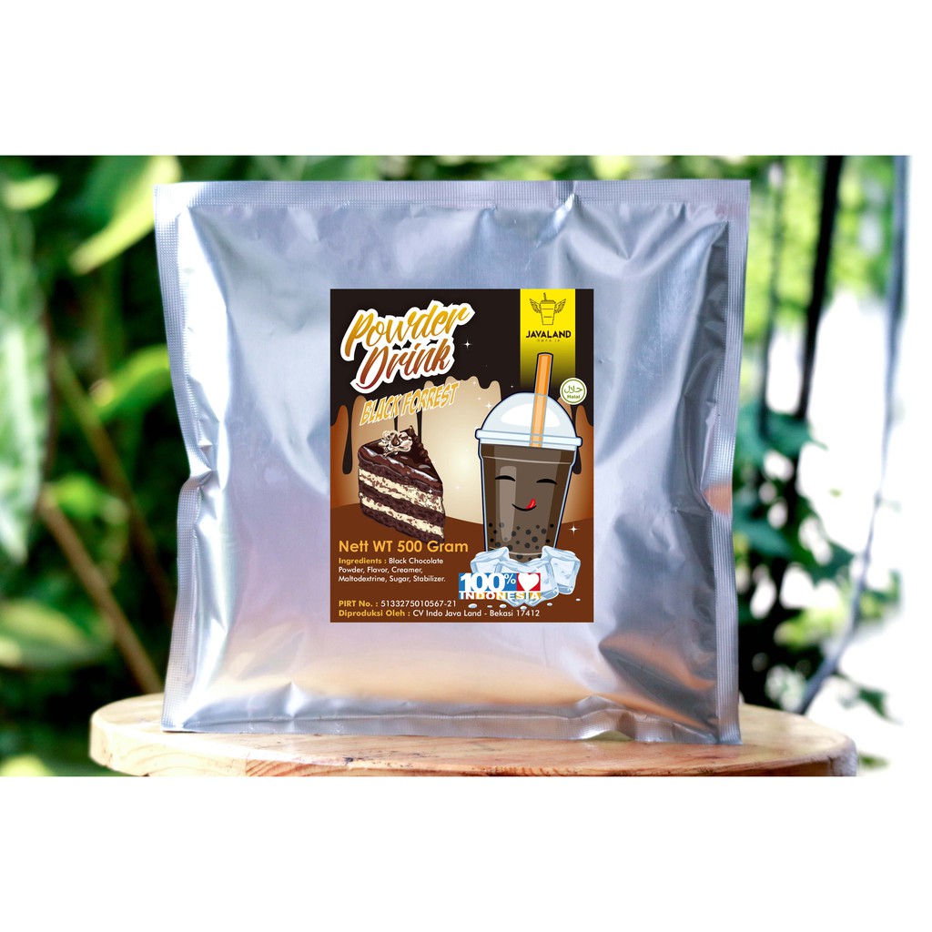 

Bubuk Minuman Rasa Blackforrest Bubble drink Powder drink Ice Blended 1kg Javaland minuman instan bmb