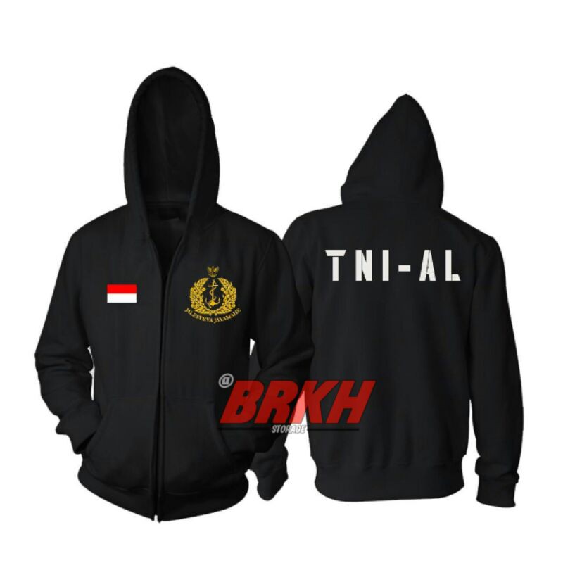 jaket zipper TNI AL