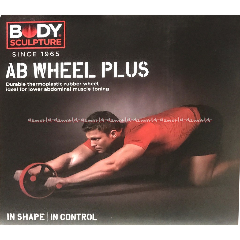 Body Sculpture AB Wheel Plus Alat Roda Untuk Fitness Mengecilkan Perut dan Lengan Body Skultur